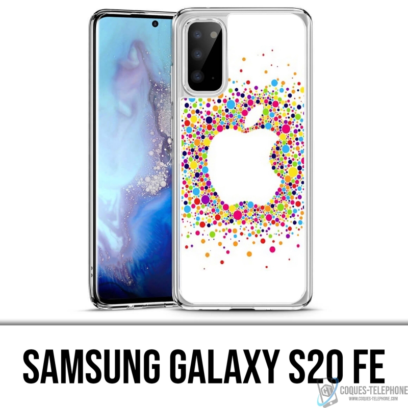 Coque Samsung Galaxy S20 FE - Logo Apple Multicolore