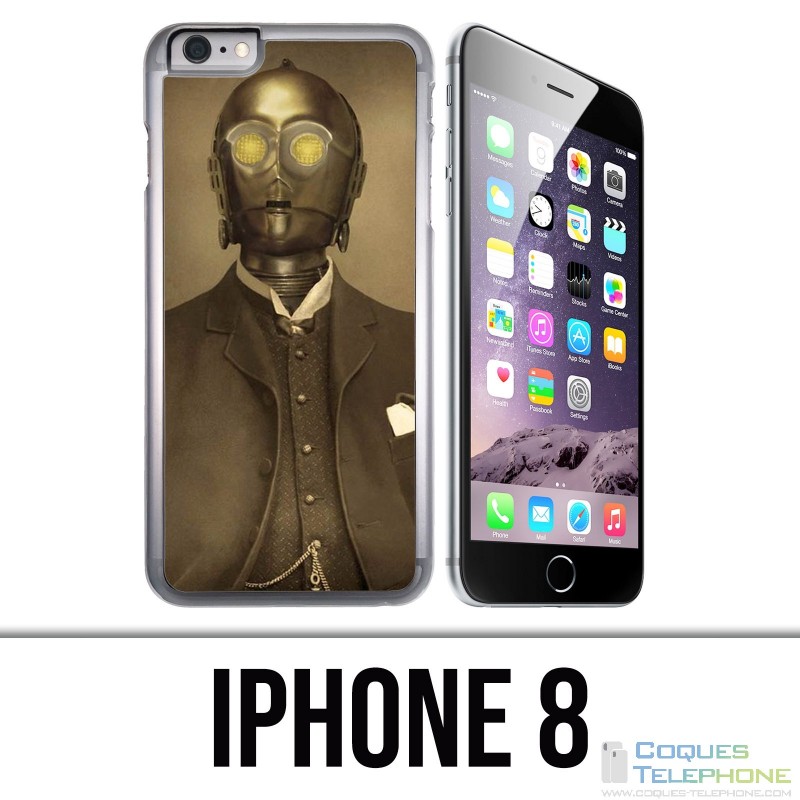 Coque iPhone 8 - Star Wars Vintage C3Po