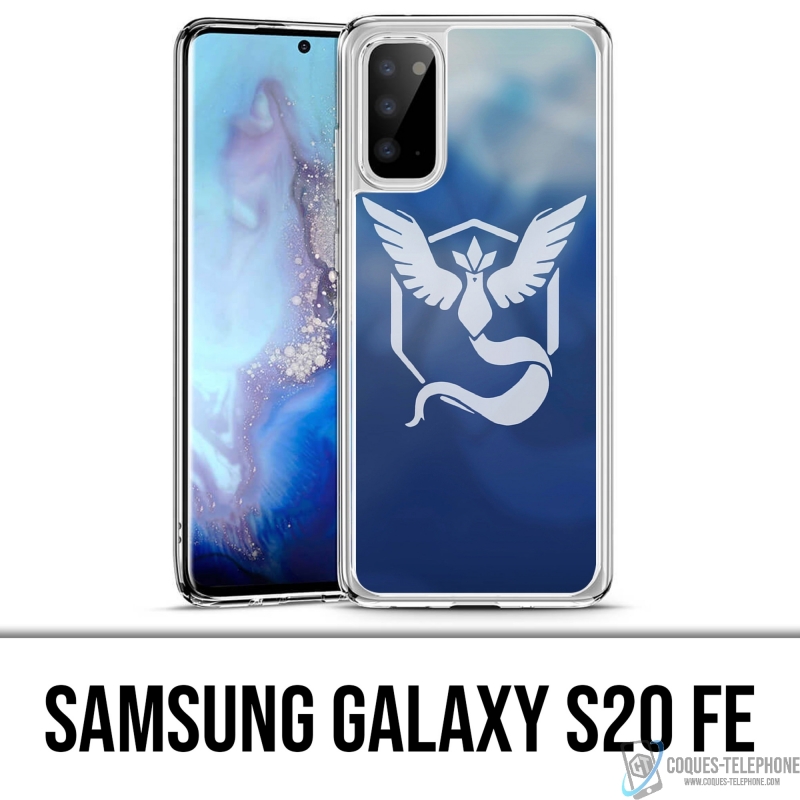 Coque Samsung Galaxy S20 FE - Pokémon Go Team Bleue Grunge