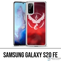 Coque Samsung Galaxy S20 FE - Pokémon Go Team Rouge Grunge