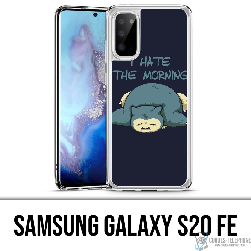 Funda Samsung Galaxy S20 FE - Pokémon Snorlax Hate Morning