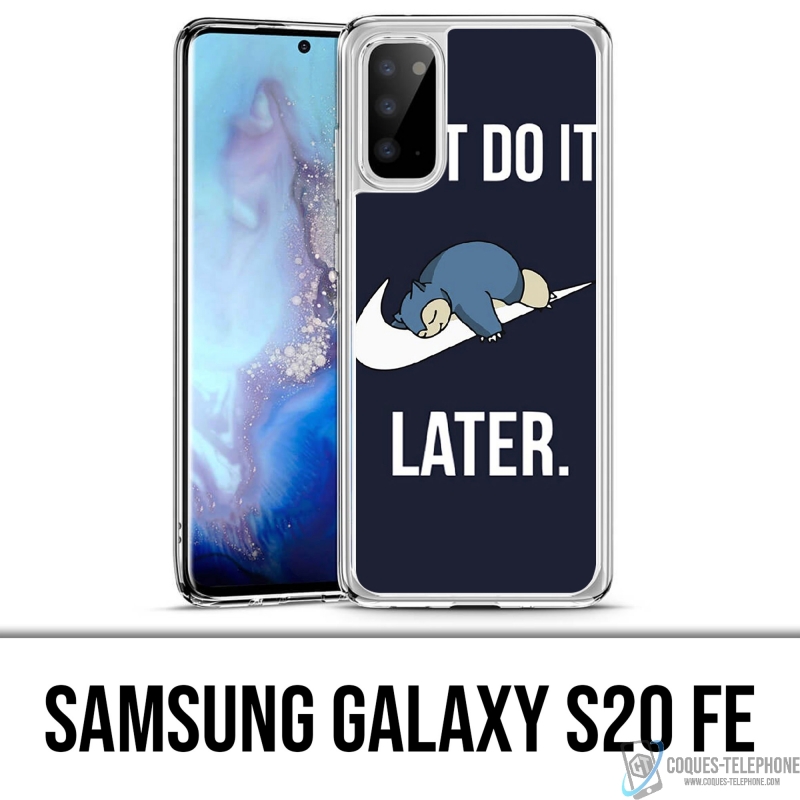 Coque Samsung Galaxy S20 FE - Pokémon Ronflex Just Do It Later