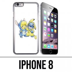 Custodia per iPhone 8 - Stitch Pikachu Baby