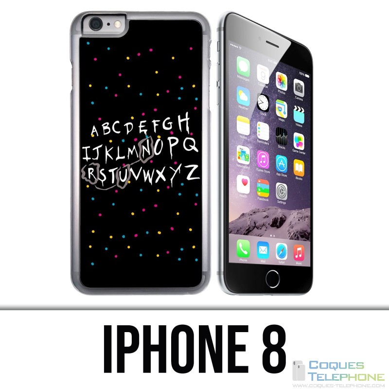 Coque iPhone 8 - Stranger Things Alphabet