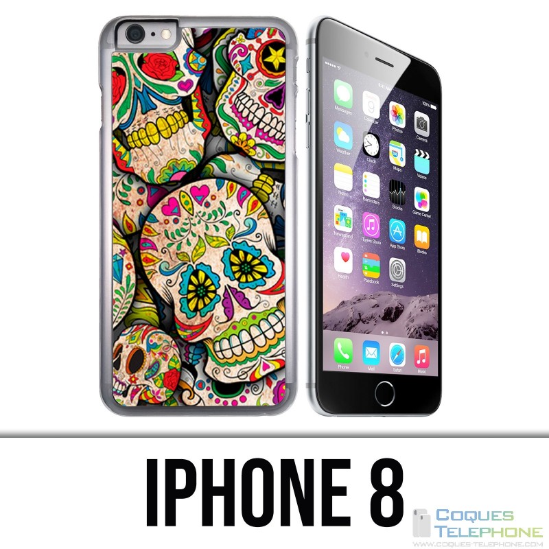 Funda iPhone 8 - Calavera de azúcar