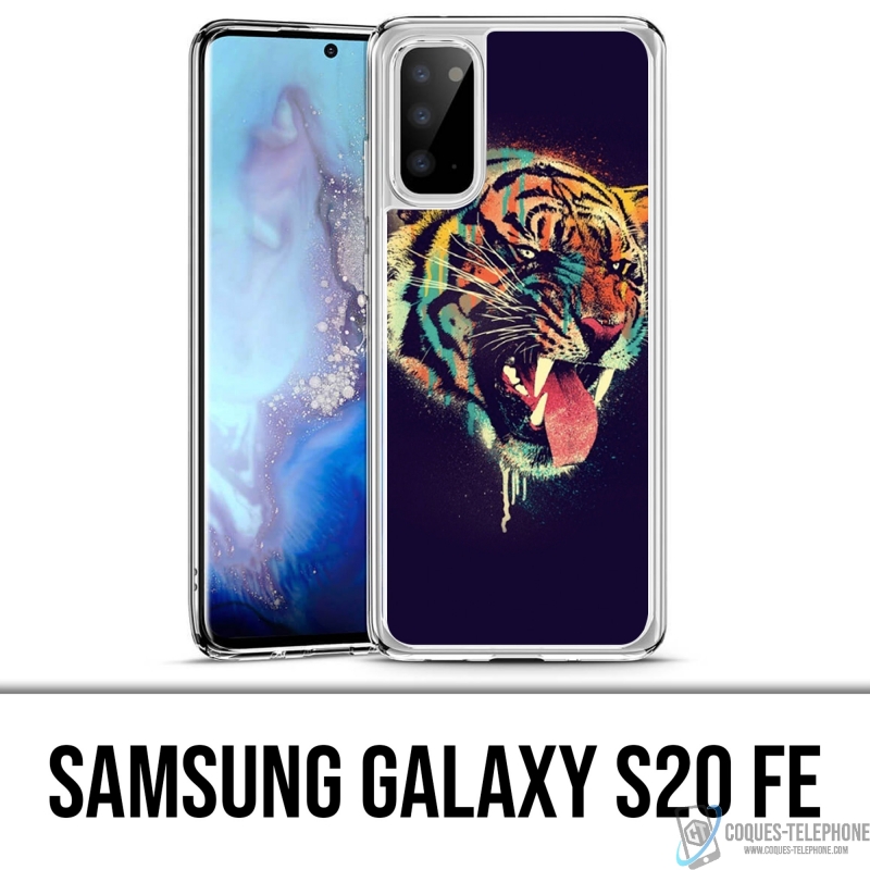 Coque Samsung Galaxy S20 FE - Tigre Peinture