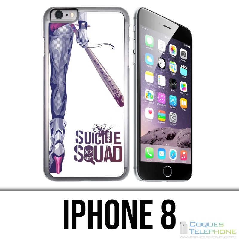 Coque iPhone 8 - Suicide Squad Jambe Harley Quinn