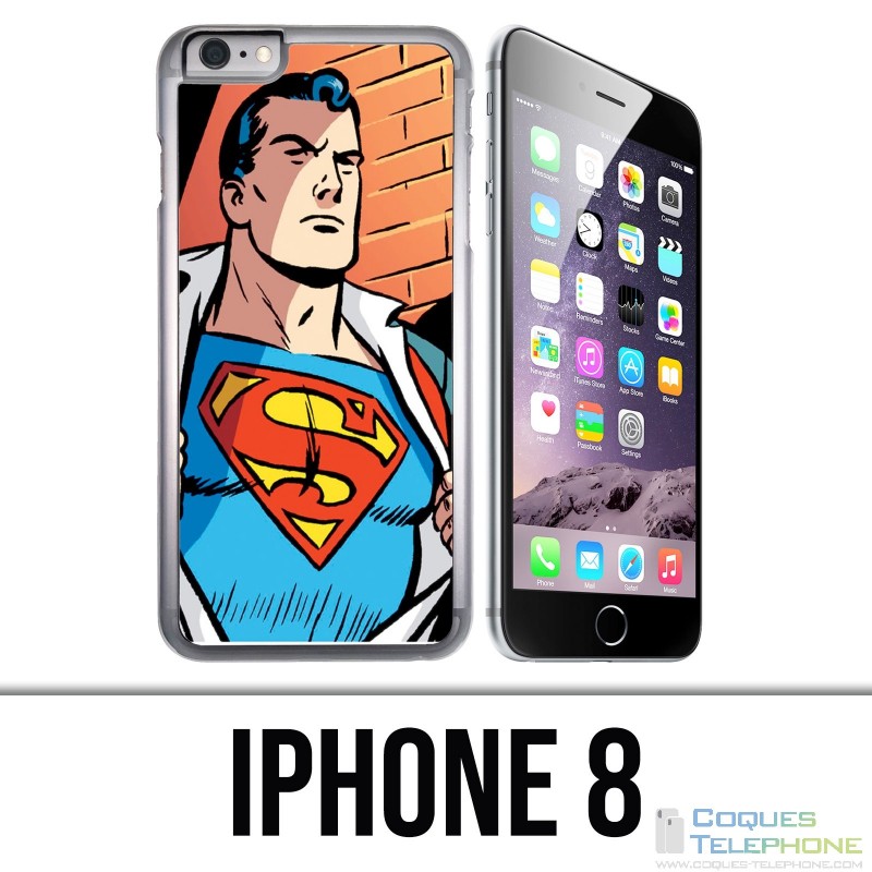 Coque iPhone 8 - Superman Comics