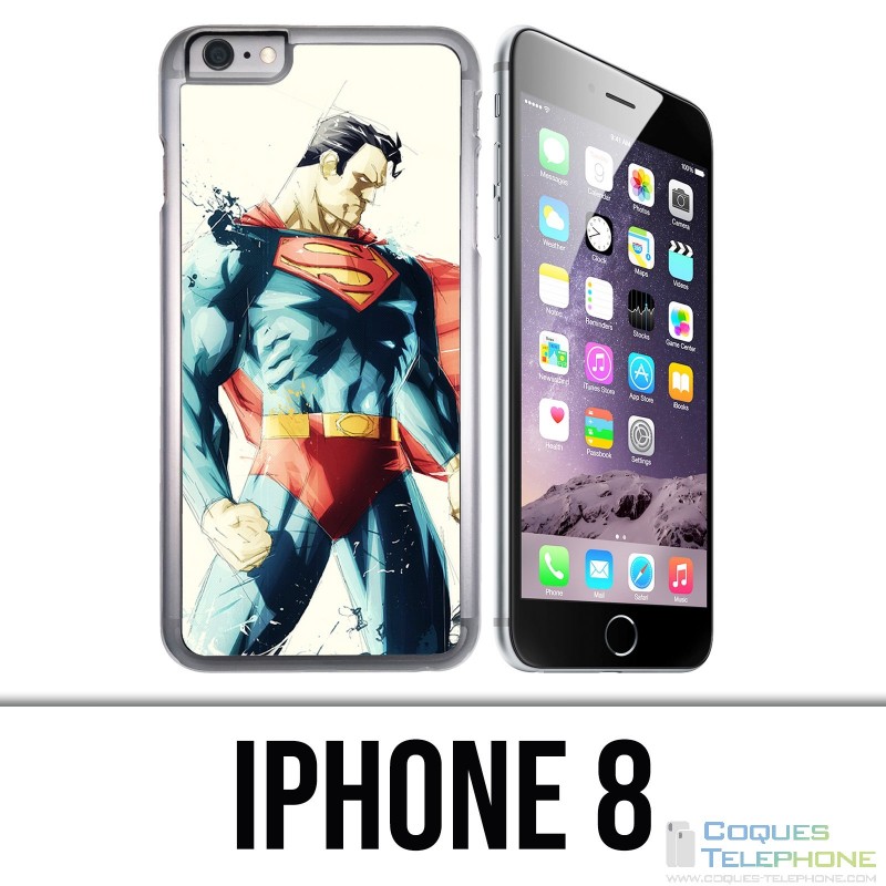 Funda iPhone 8 - Superman Paintart