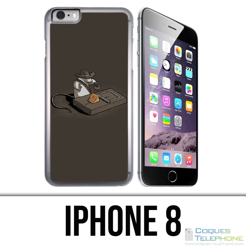 Coque iPhone 8 - Tapette Souris Indiana Jones