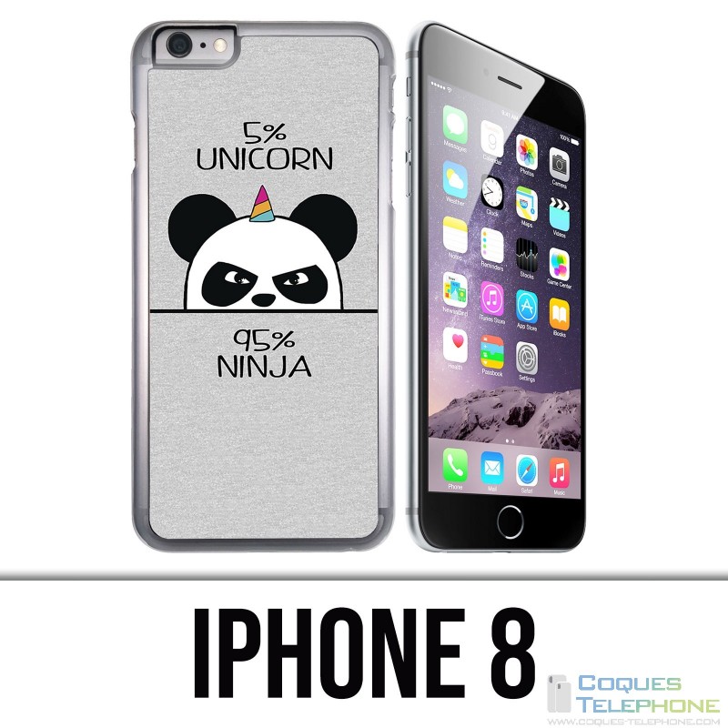 Funda iPhone 8 - Unicornio Ninja Panda Unicornio