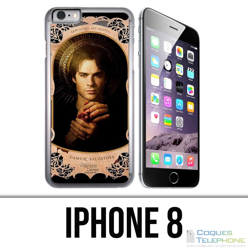 Coque iPhone 8 - Vampire Diaries Damon