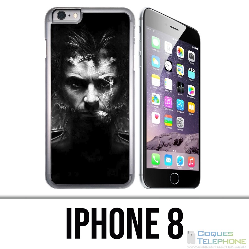 Coque iPhone 8 - Xmen Wolverine Cigare