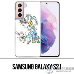 Custodia per Samsung Galaxy S21 - Pokémon Alice nel Paese delle Meraviglie