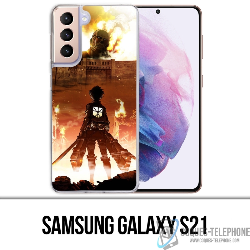 Coque Samsung Galaxy S21 - Attak On Titan Poster