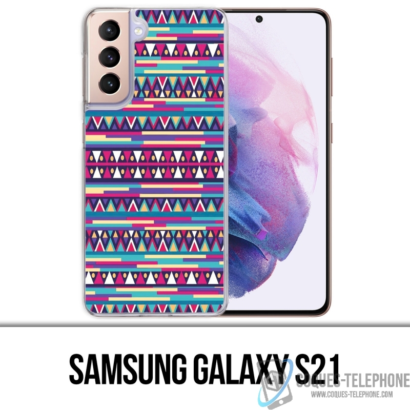 Custodia per Samsung Galaxy S21 - Rosa azteca