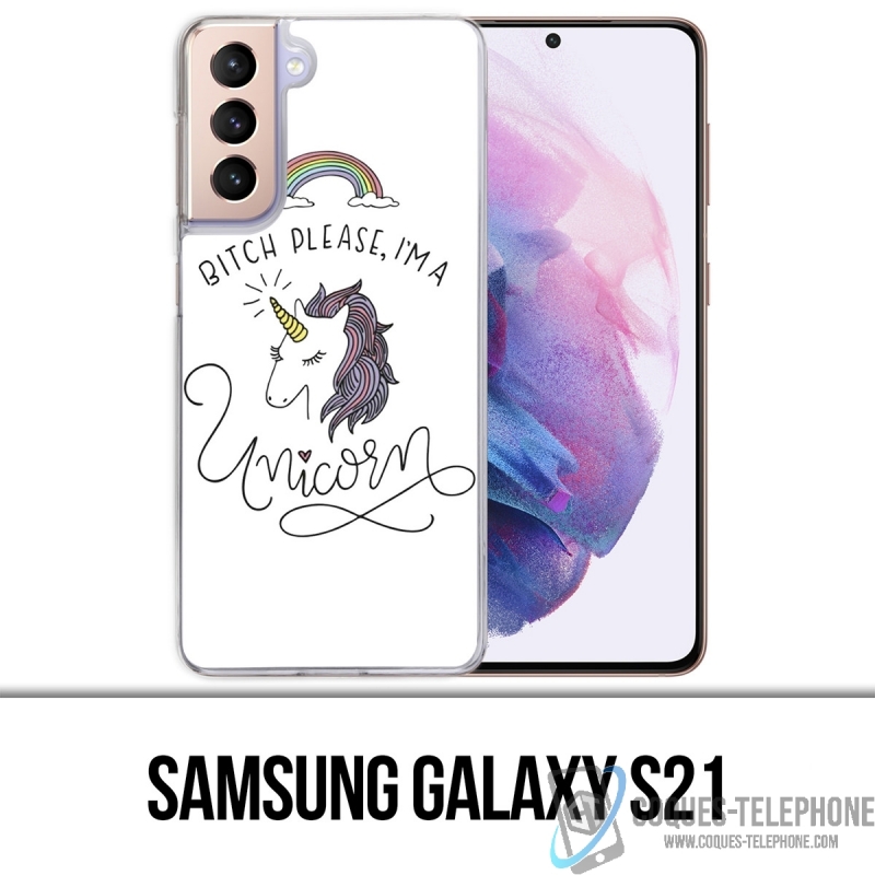 Samsung Galaxy S21 Case - Hündin bitte Einhorn Einhorn