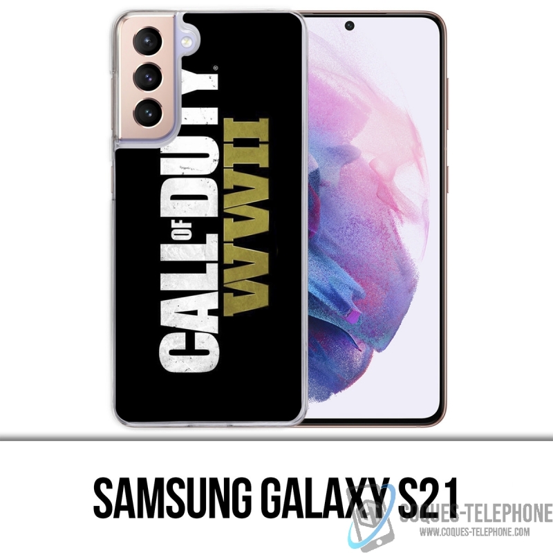 Custodia per Samsung Galaxy S21 - Logo Call Of Duty Ww2