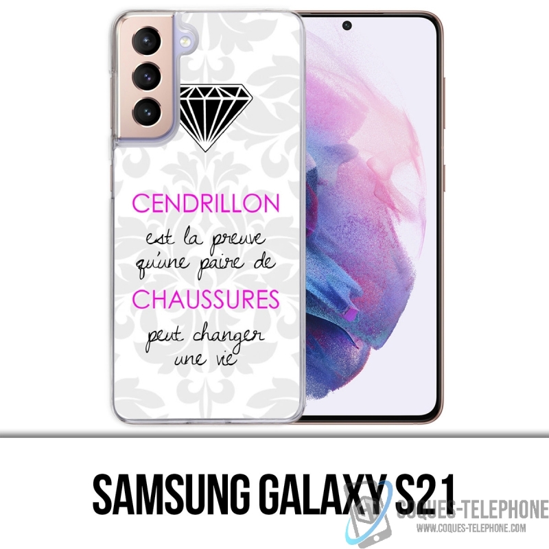 Custodia per Samsung Galaxy S21 - Citazione di Cenerentola