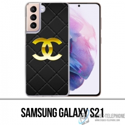 Samsung Galaxy S21 Case - Chanel Logo Leder