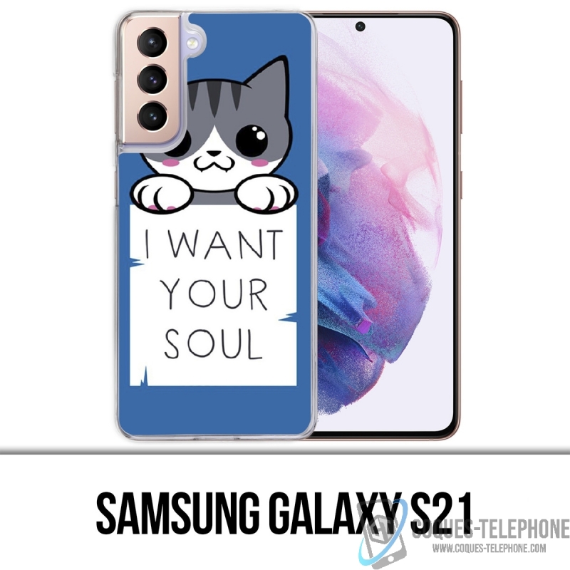 Samsung Galaxy S21 case - Cat I Want Your Soul
