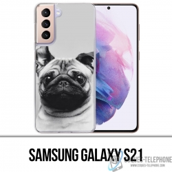 Custodia per Samsung Galaxy S21 - Orecchie da Pug Dog