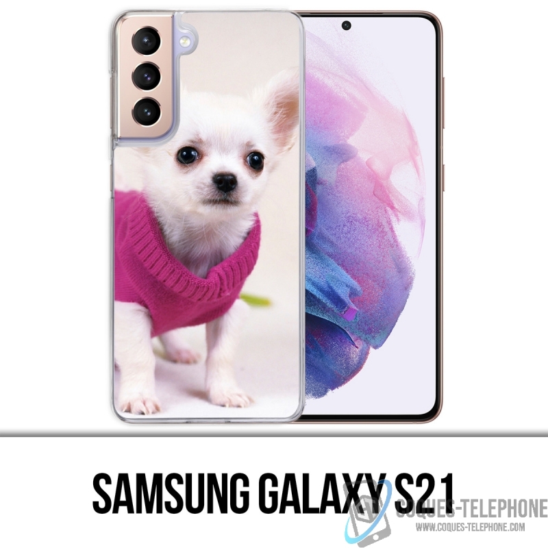 Coque Samsung Galaxy S21 - Chien Chihuahua