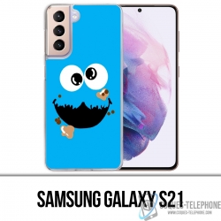 Funda Samsung Galaxy S21 - Cara de Cookie Monster