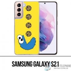 Coque Samsung Galaxy S21 - Cookie Monster Pacman