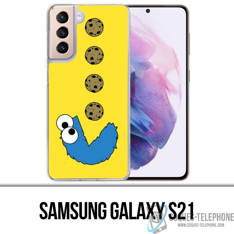 Funda Samsung Galaxy S21 - Cookie Monster Pacman