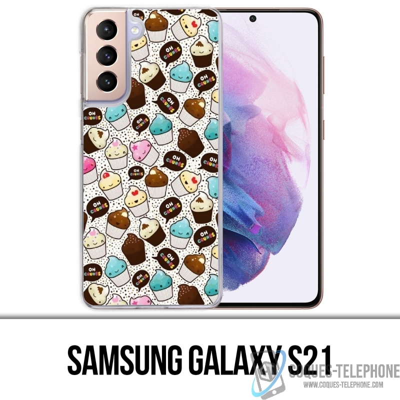 Funda Samsung Galaxy S21 - Cupcake Kawaii