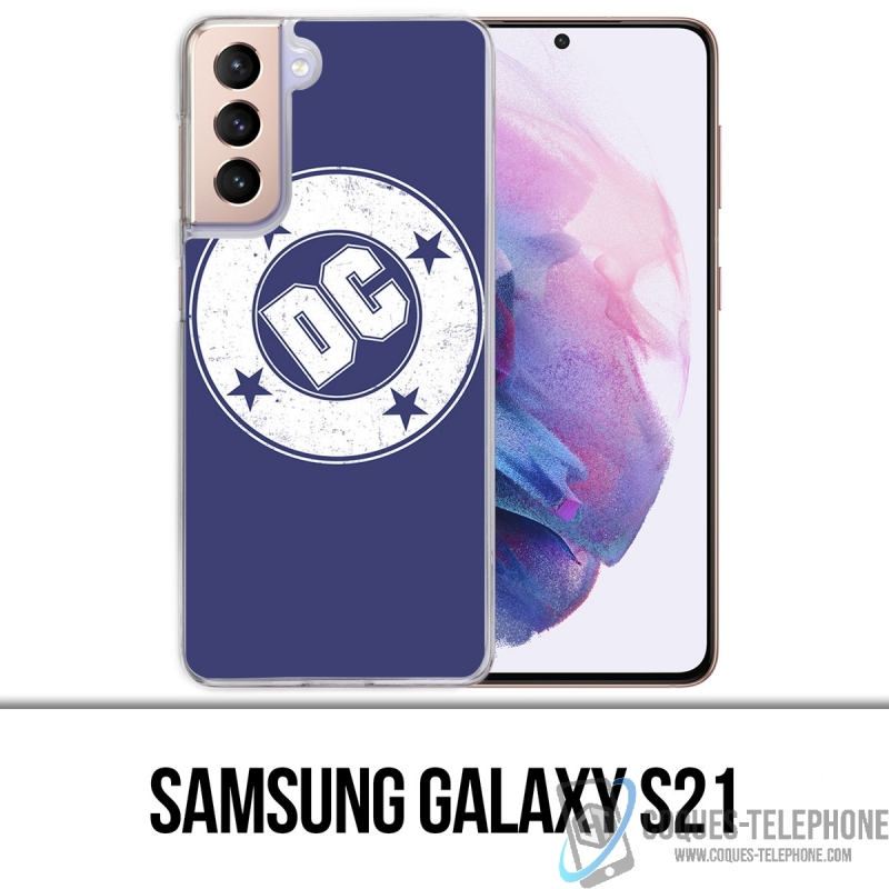 Custodia per Samsung Galaxy S21 - Logo vintage Dc Comics