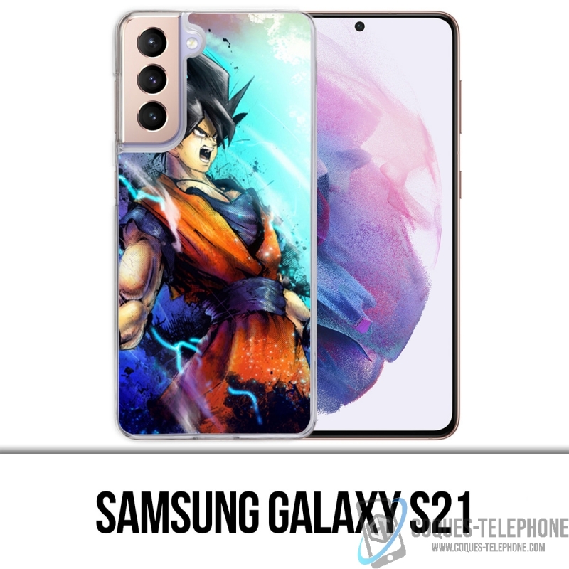 Custodia per Samsung Galaxy S21 - Dragon Ball Goku Color