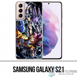 Coque Samsung Galaxy S21 - Dragon Ball Goku Vs Beerus