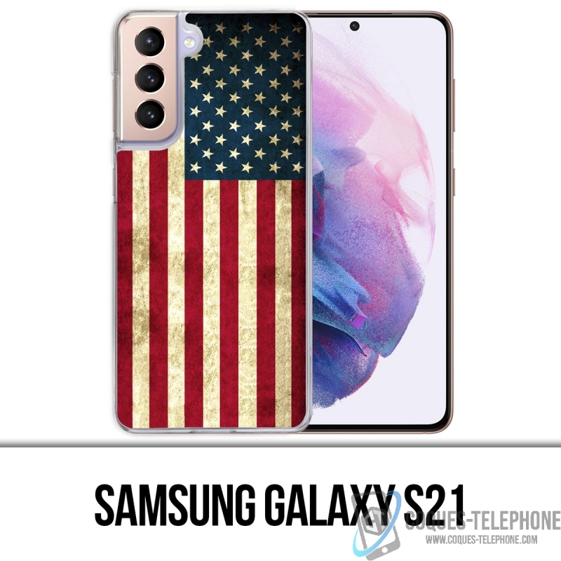 Custodia per Samsung Galaxy S21 - Bandiera Usa