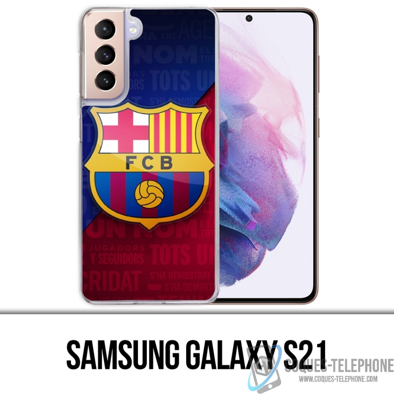 Coque Samsung Galaxy S21 - Football Fc Barcelone Logo