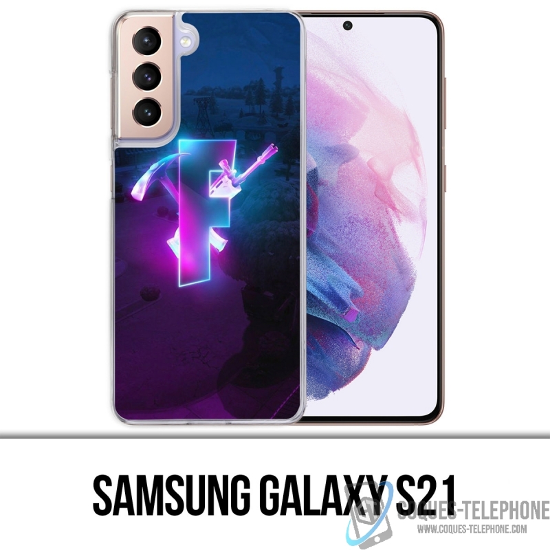 Custodia per Samsung Galaxy S21 - Fortnite Logo Glow