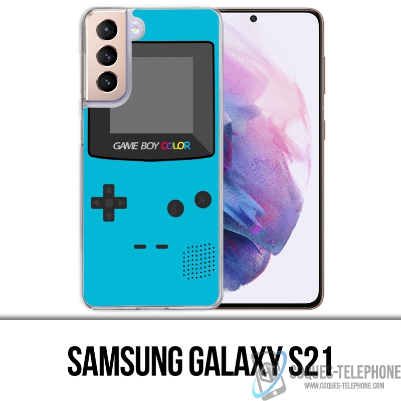 Coque Samsung Galaxy S21 - Game Boy Color Turquoise