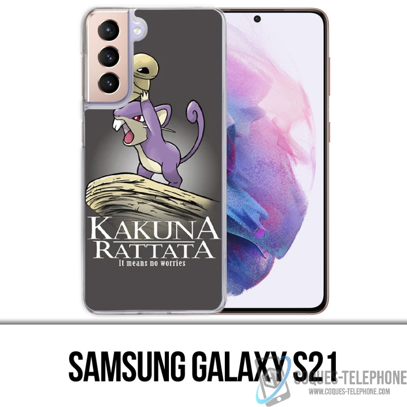 Custodia per Samsung Galaxy S21 - Hakuna Rattata Pokémon Re Leone