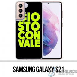 Coque Samsung Galaxy S21 - Io Sto Con Vale Motogp Valentino Rossi