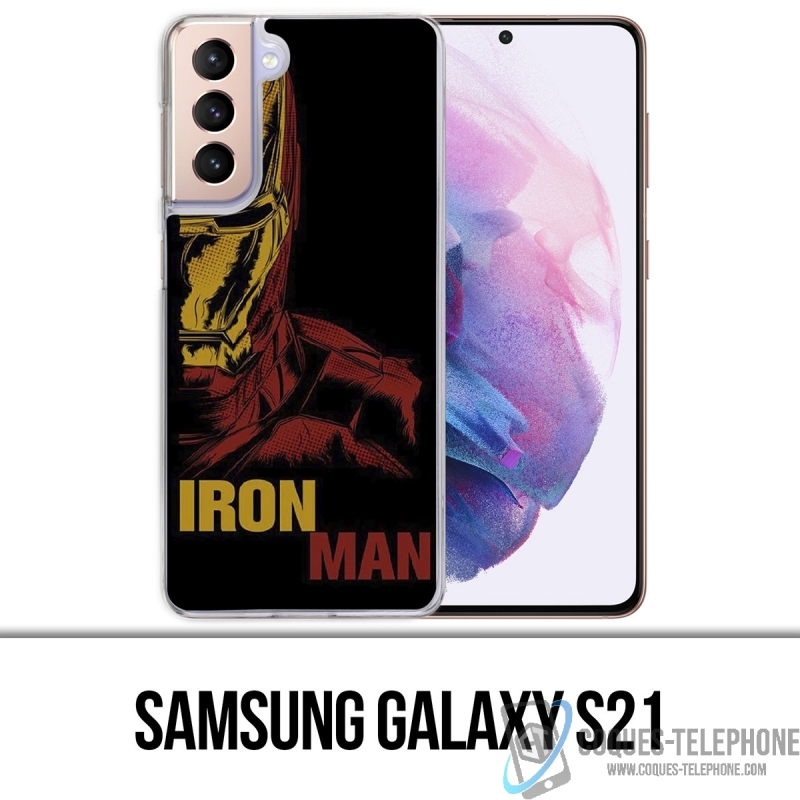 Funda Samsung Galaxy S21 - Iron Man Comics