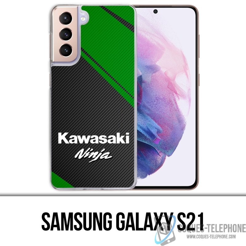 Custodia per Samsung Galaxy S21 - Logo Kawasaki Ninja