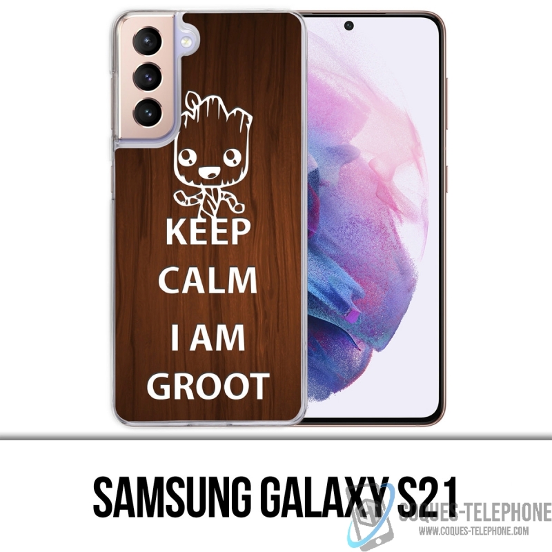 Custodia per Samsung Galaxy S21 - Keep Calm Groot