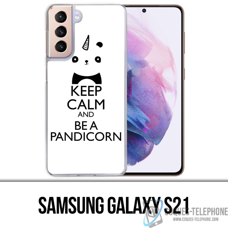 Samsung Galaxy S21 Case - Halten Sie ruhig Pandicorn Panda Einhorn