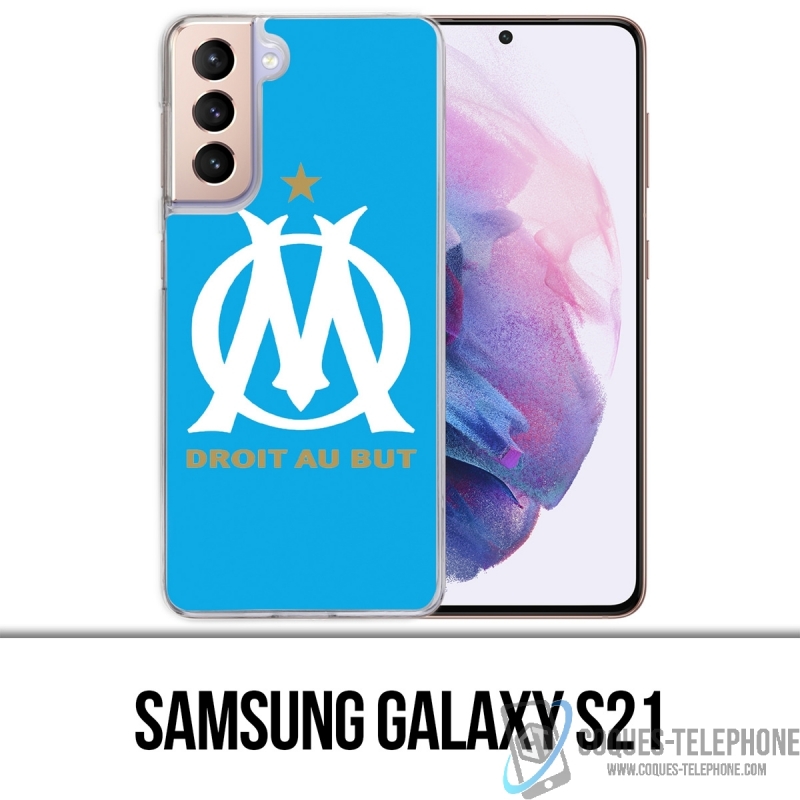 Custodia per Samsung Galaxy S21 - Om logo blu marsiglia