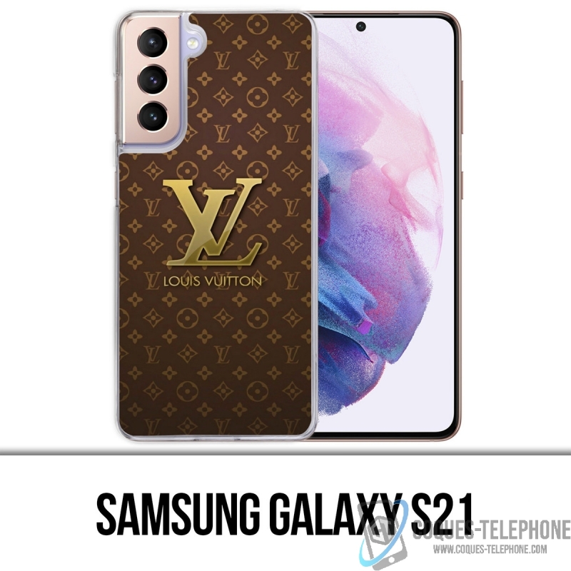 LOUIS VUITTON LV LOGO GRAY Samsung Galaxy S21 Case Cover