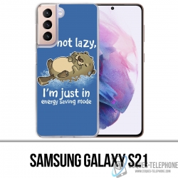 Coque Samsung Galaxy S21 - Loutre Not Lazy