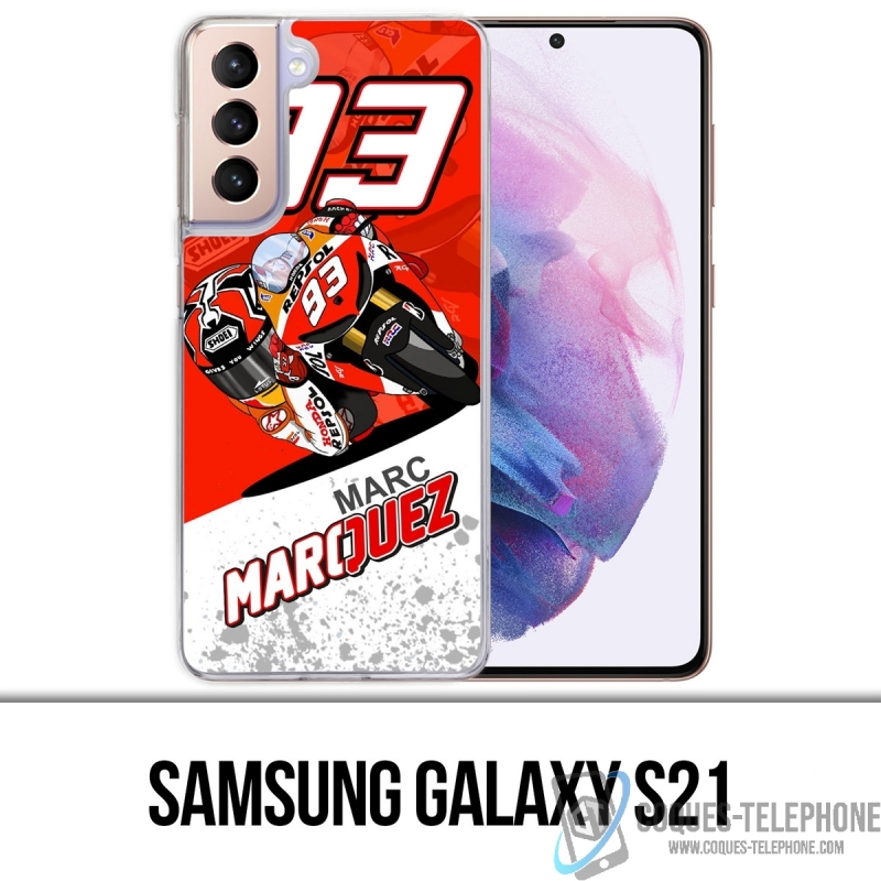 Coque Samsung Galaxy S21 - Marquez Cartoon