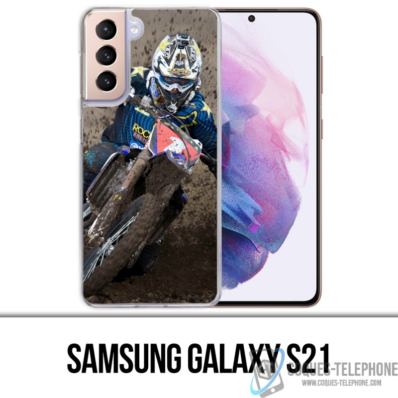 Coque Samsung Galaxy S21 - Motocross Boue