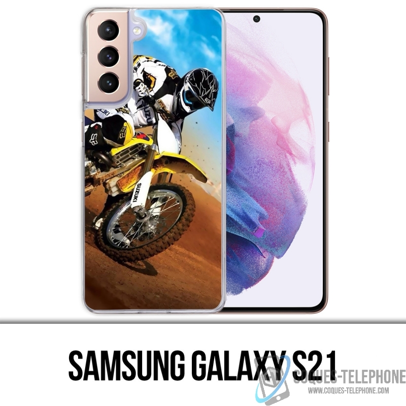 Custodia per Samsung Galaxy S21 - Sabbia Motocross